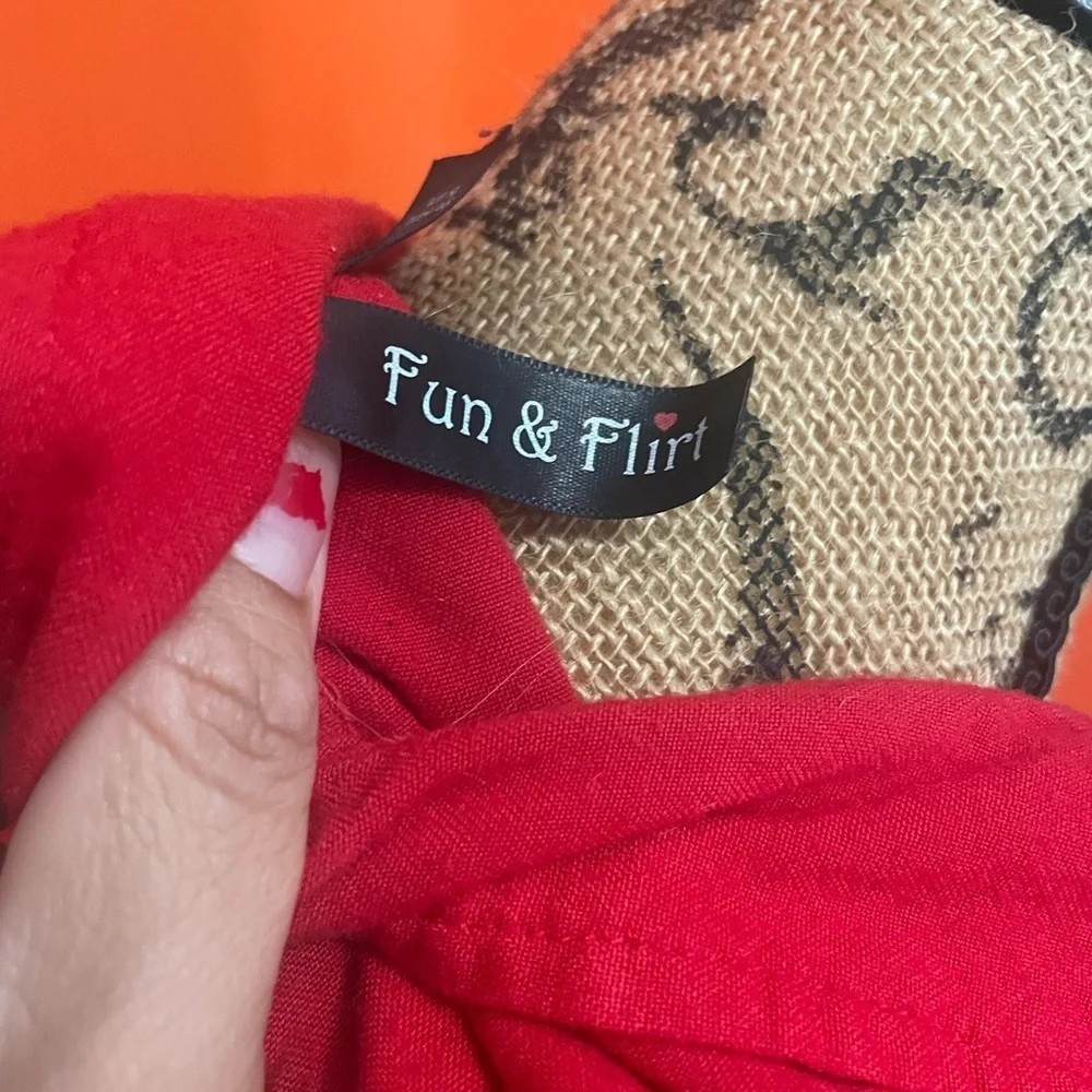 Fun and flirt size small red dress